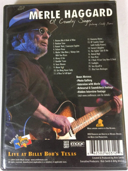 Merle Haggard Ol' Country Singer DVD