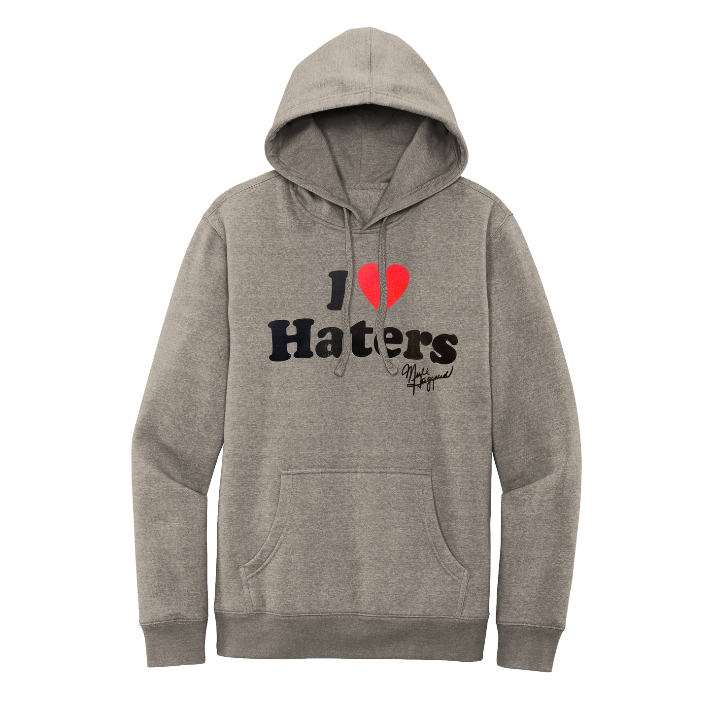 Merle Haggard Haters Grey Hoodie