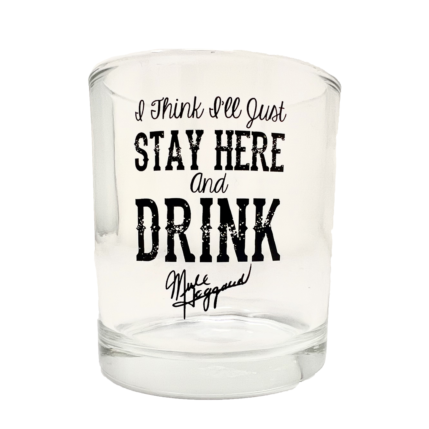 Merle Haggard 11 oz Whiskey Glass