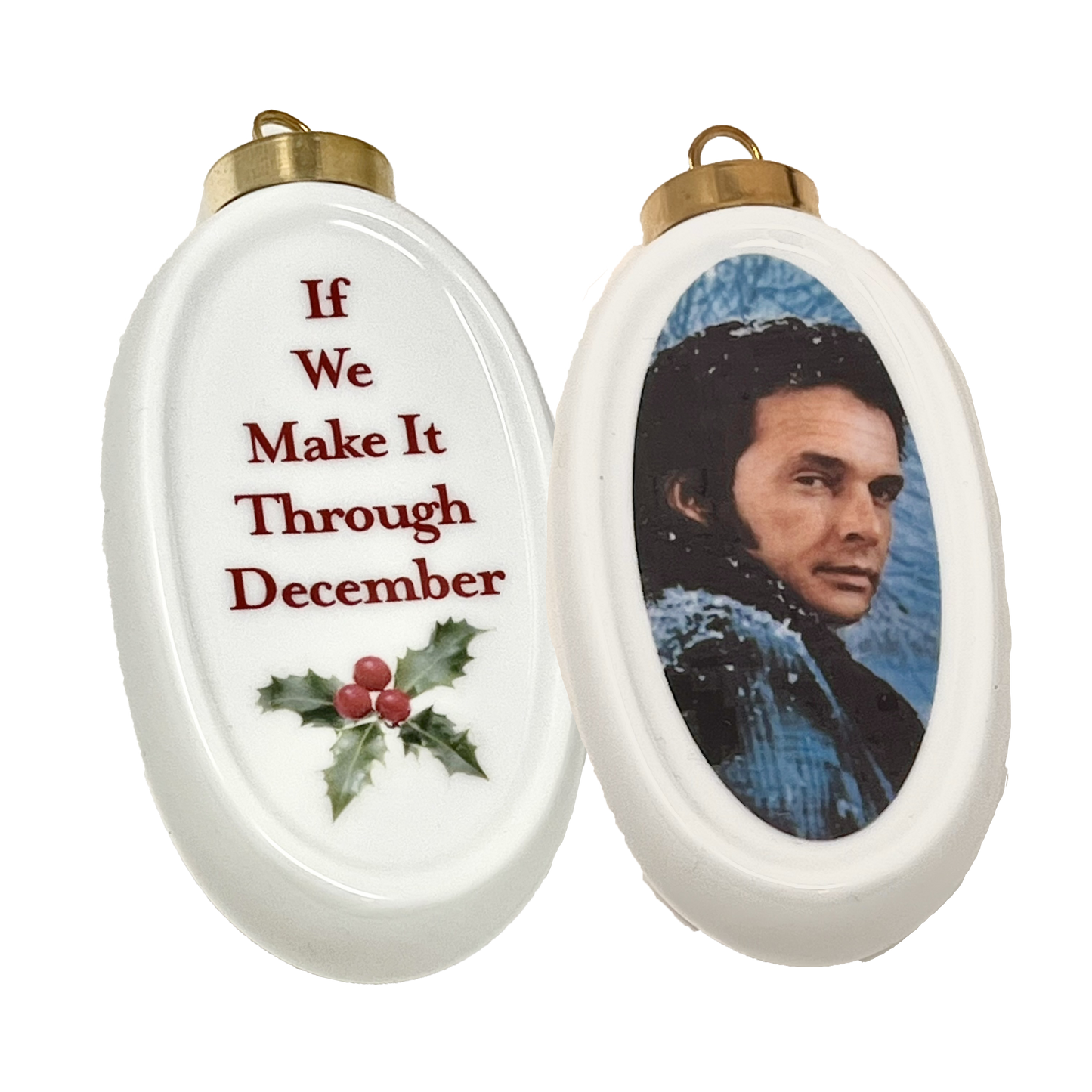 Merle Haggard Christmas Ornament