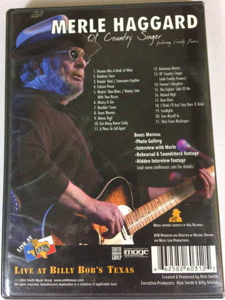 Merle Haggard Ol' Country Singer DVD – Merle Haggard Official Store